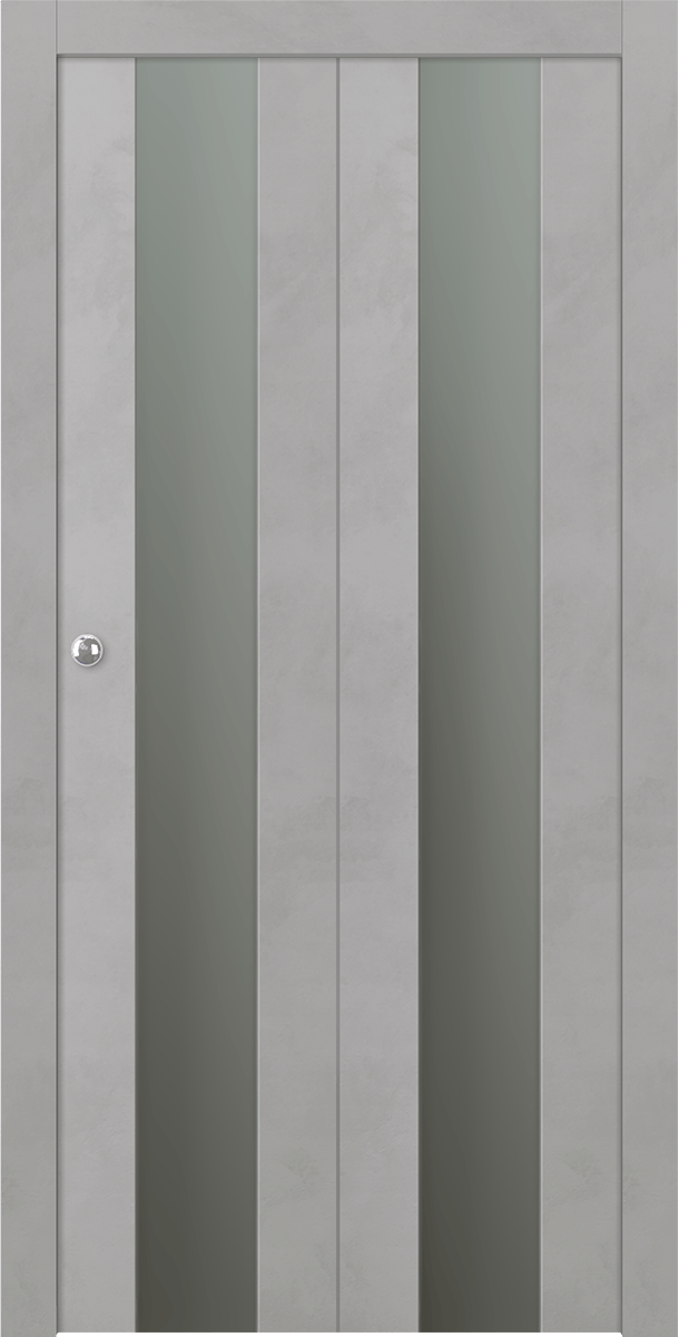 AVON 202 VETRO LIGHT URBAN BI-FOLD BELLDINNI MODERN INTERIOR DOOR - 1