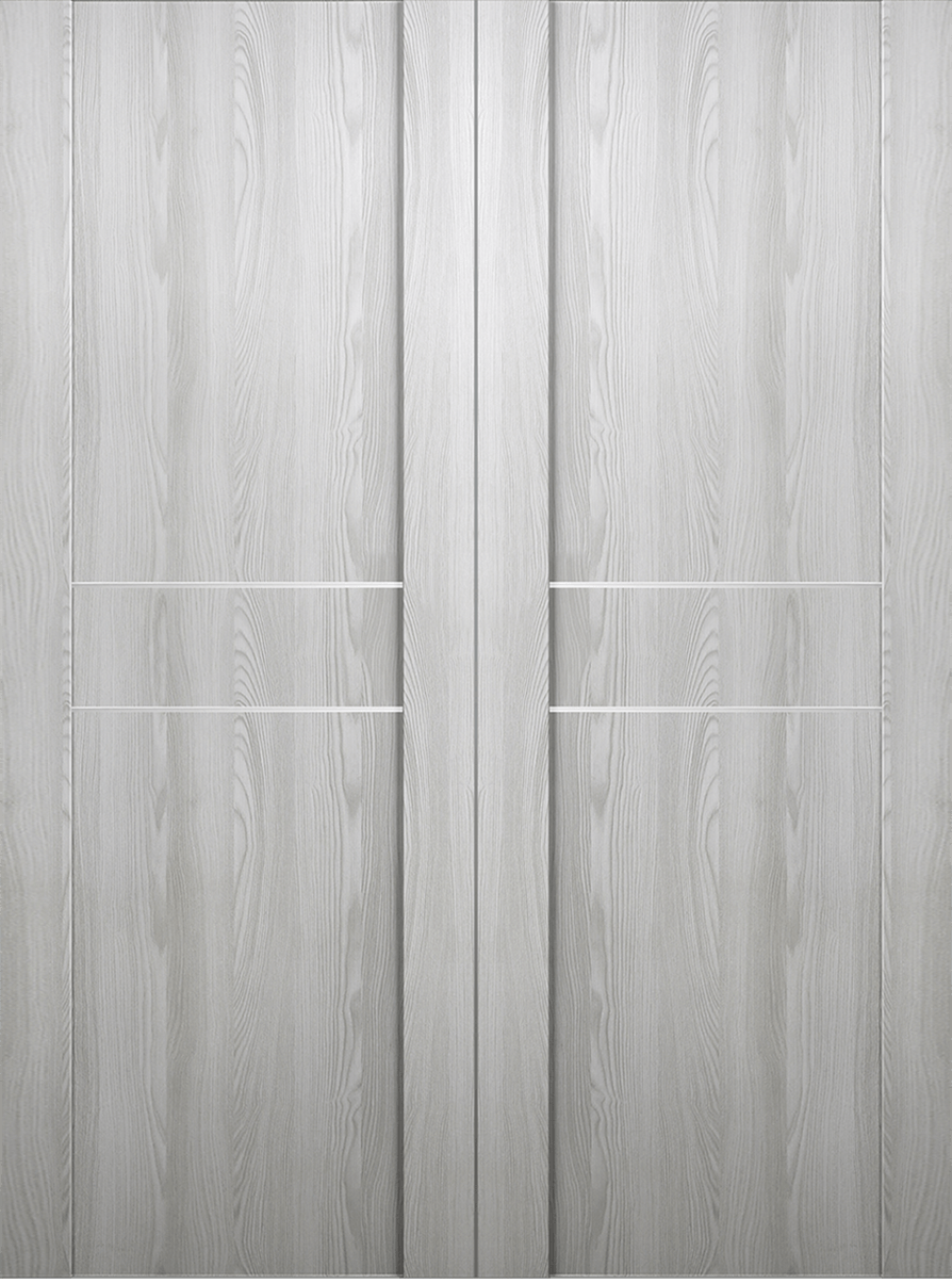AVON 01 2HN RIBEIRA ASH DOUBLE BARN BELLDINNI MODERN INTERIOR DOOR - 2