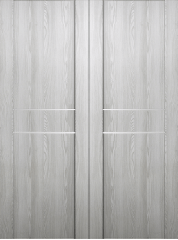 AVON 01 2HN RIBEIRA ASH DOUBLE BARN BELLDINNI MODERN INTERIOR DOOR - 2