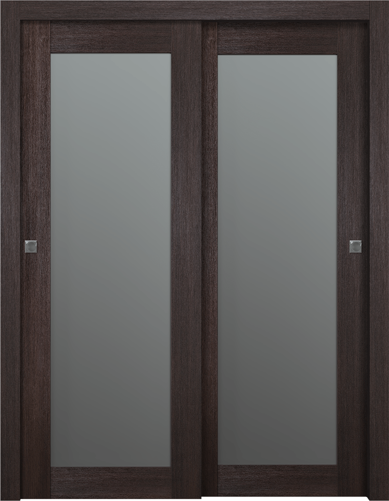 AVON 207 VETRO VERALINGA OAK BYPASS BELLDINNI MODERN INTERIOR DOOR - 1