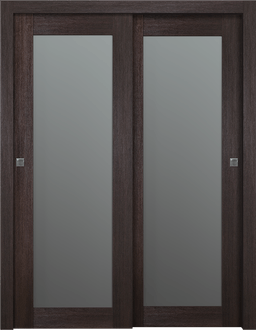 AVON 207 VETRO VERALINGA OAK BYPASS BELLDINNI MODERN INTERIOR DOOR - 1
