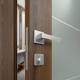 AVON 202 4H VETRO PECAN NUTWOOD INVISIBLE METAL FRAME BELLDINNI MODERN INTERIOR DOOR - 3