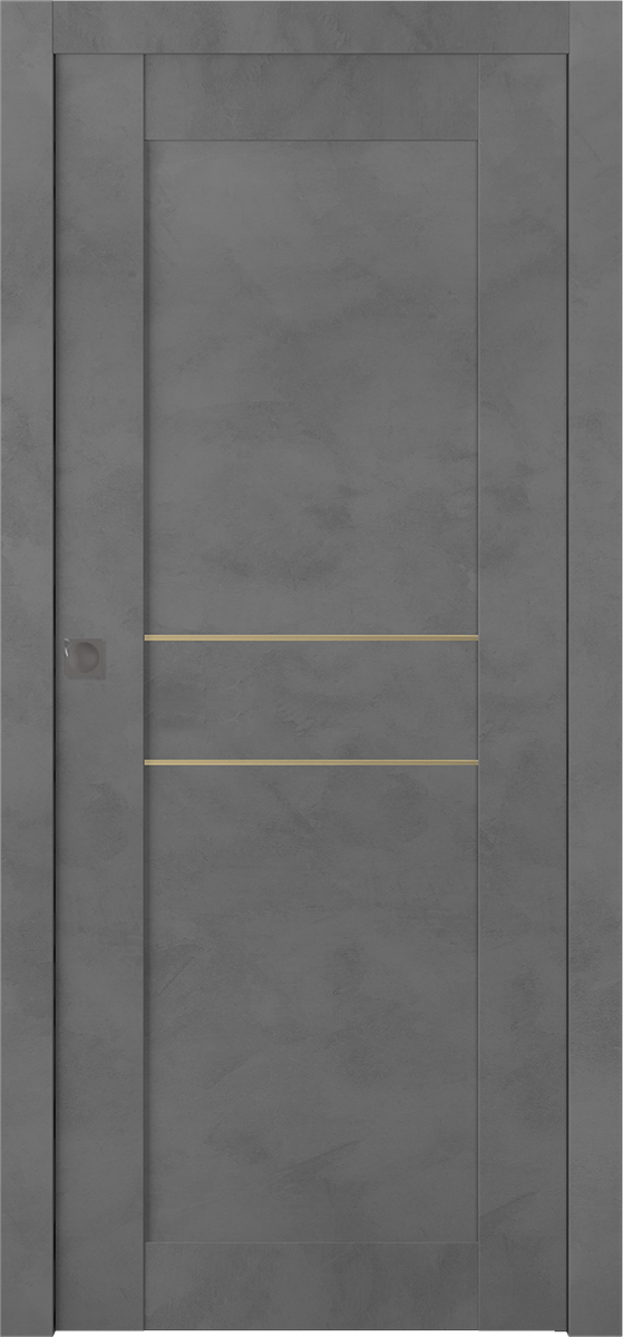 AVON 07 2HN GOLD DARK URBAN POCKET BELLDINNI MODERN INTERIOR DOOR - 1