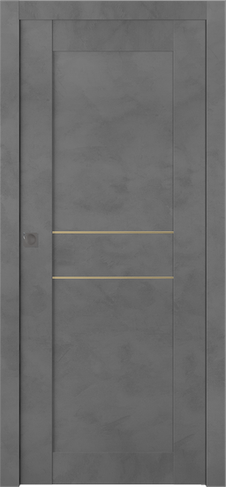 AVON 07 2HN GOLD DARK URBAN POCKET BELLDINNI MODERN INTERIOR DOOR - 1