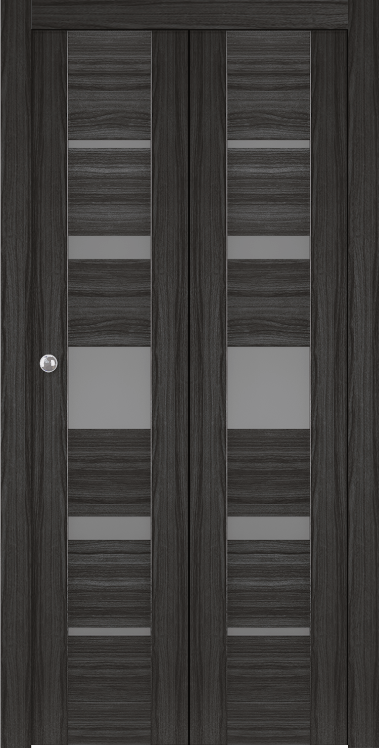 KINA VETRO GRAY OAK BI-FOLD DOORS BELLDINNI MODERN INTERIOR DOOR§ - 1