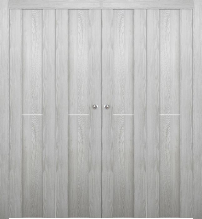 AVON 01 1H RIBEIRA ASH DOUBLE BI-FOLD BELLDINNI MODERN INTERIOR DOOR - 1