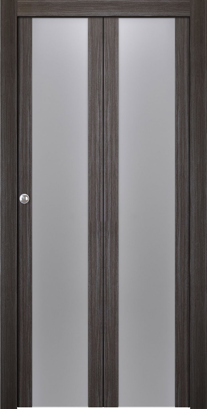 PALLADIO 202 VETRO GRAY OAK BI-FOLD BELLDINNI MODERN INTERIOR DOOR - 1