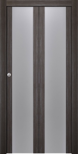 PALLADIO 202 VETRO GRAY OAK BI-FOLD BELLDINNI MODERN INTERIOR DOOR - 1
