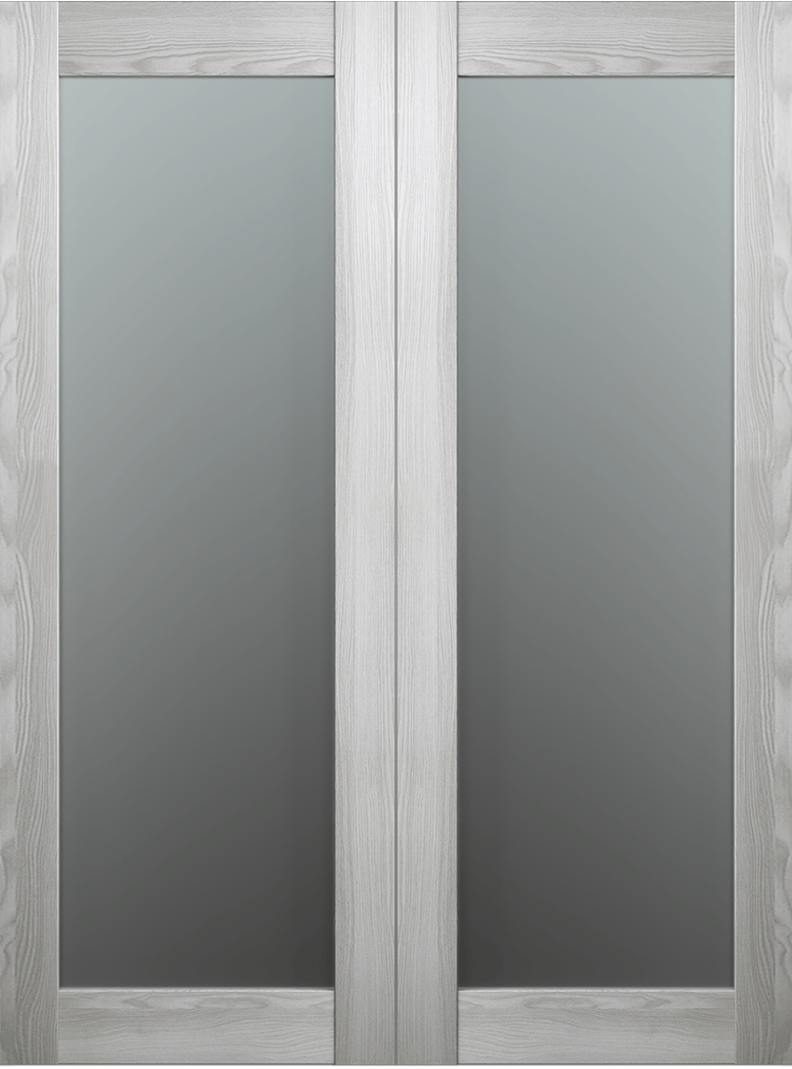 AVON 207 VETRO RIBEIRA ASH DOUBLE BARN BELLDINNI MODERN INTERIOR DOOR - 2