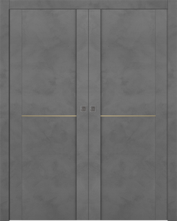 AVON 01 1H GOLD DARK URBAN DOUBLE POCKET DOORS BELLDINNI MODERN INTERIOR DOOR - 1