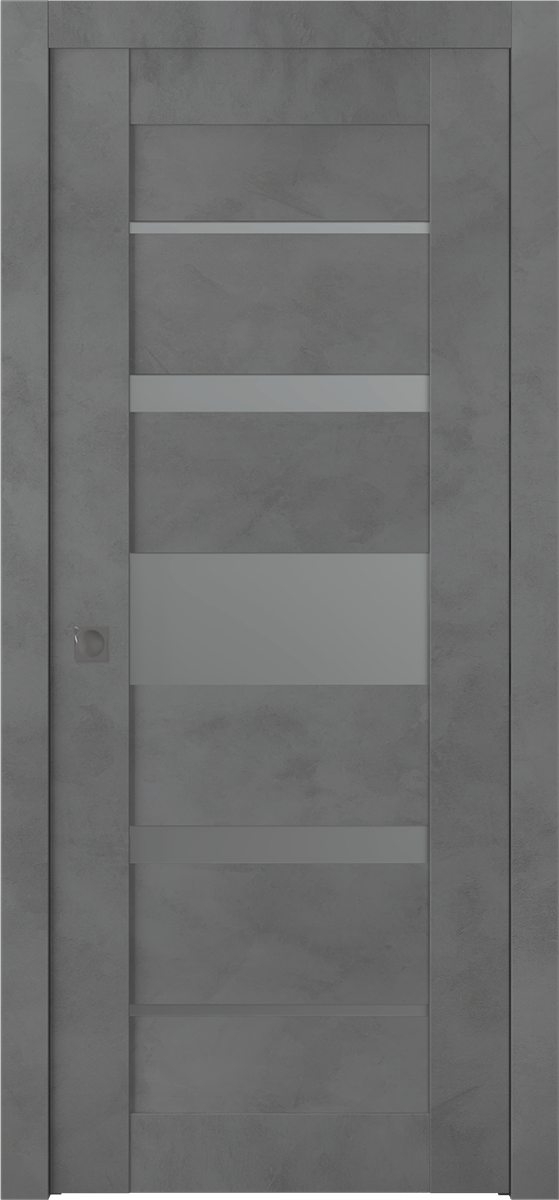 AVON 07-03 VETRO DARK URBAN POCKET BELLDINNI MODERN INTERIOR DOOR - 1