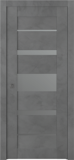 AVON 07-03 VETRO DARK URBAN POCKET BELLDINNI MODERN INTERIOR DOOR - 1