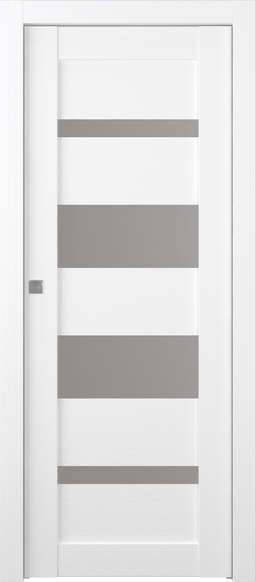 MIRELLA VETRO BIANCO NOBLE POCKET BELLDINNI MODERN INTERIOR DOOR - 1
