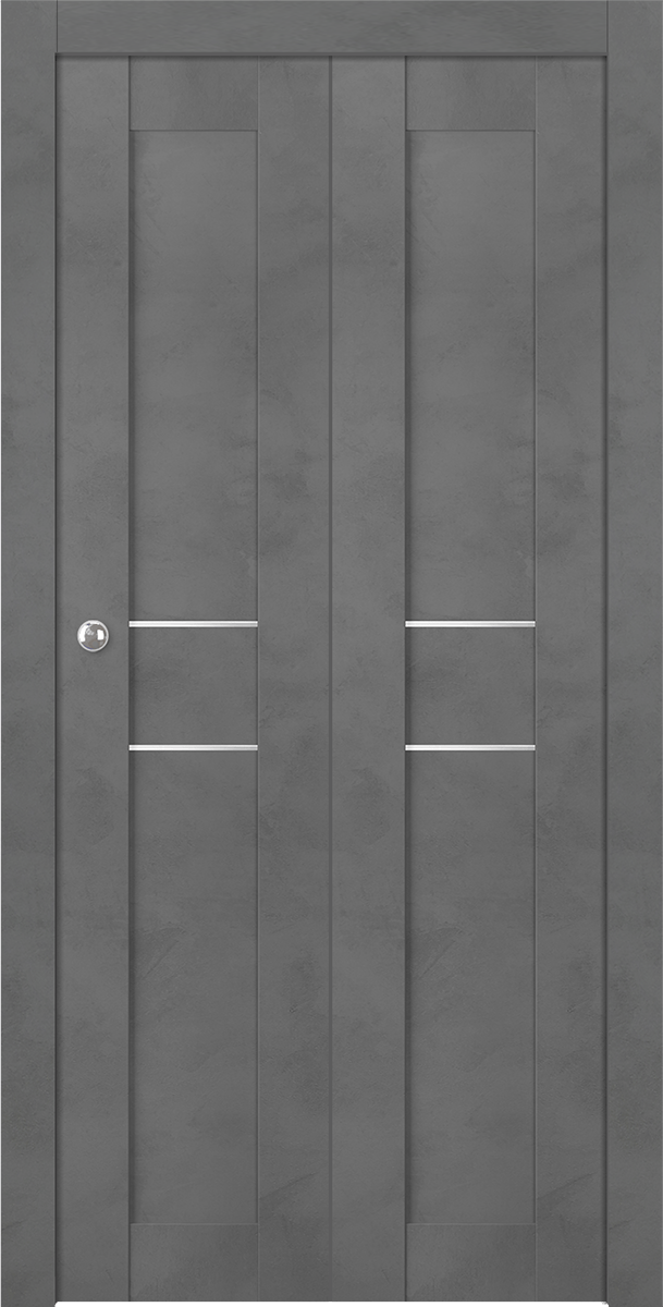 AVON 07 2HN DARK URBAN BI-FOLD BELLDINNI MODERN INTERIOR DOOR - 1