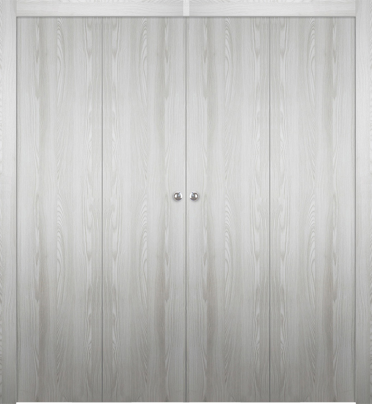 OPTIMA RIBEIRA ASH DOUBLE BI-FOLD BELLDINNI MODERN INTERIOR DOOR - 1