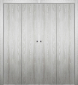 OPTIMA RIBEIRA ASH DOUBLE BI-FOLD BELLDINNI MODERN INTERIOR DOOR - 1