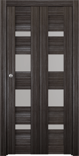 MIRELLA VETRO GRAY OAK BI-FOLD BELLDINNI MODERN INTERIOR DOOR - 1