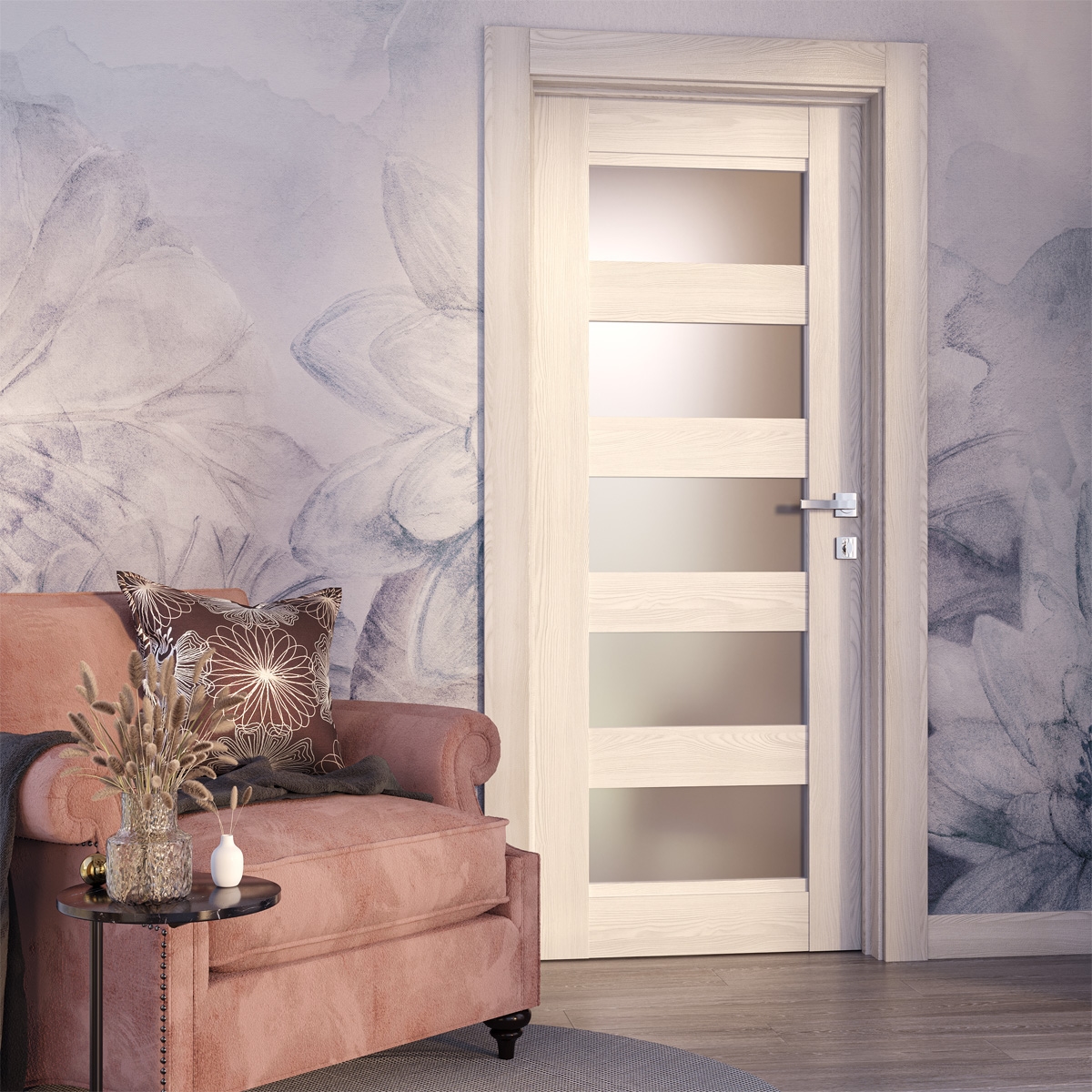 AVON 07-07 VETRO RIBEIRA ASH BARN DOORS BELLDINNI MODERN INTERIOR DOOR - 2