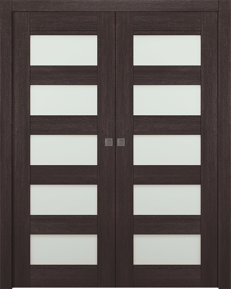 AVON 07-07 VETRO VERALINGA OAK DOUBLE POCKET DOORS BELLDINNI MODERN INTERIOR DOOR - 1