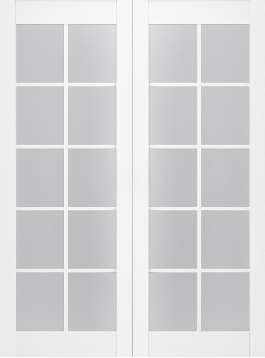 PALLADIO 10 LITE VETRO BIANCO NOBLE DOUBLE BELLDINNI MODERN INTERIOR DOOR - 2