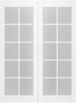 PALLADIO 10 LITE VETRO BIANCO NOBLE DOUBLE BELLDINNI MODERN INTERIOR DOOR - 2
