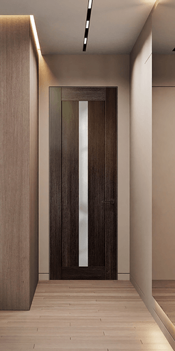 AVON 101 VETRO VERALINGA OAK INVISIBLE METAL FRAME BELLDINNI MODERN INTERIOR DOOR - 2