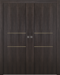 AVON 01 2H GOLD VERALINGA OAK DOUBLE POCKET DOORS BELLDINNI MODERN INTERIOR DOOR - 1