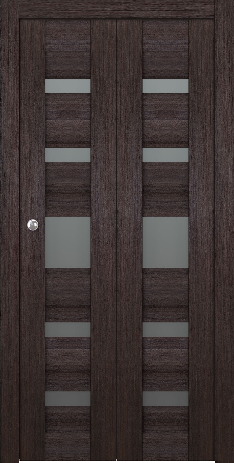 AVON 07-05 VETRO VERALINGA OAK BI-FOLD BELLDINNI MODERN INTERIOR DOOR - 1
