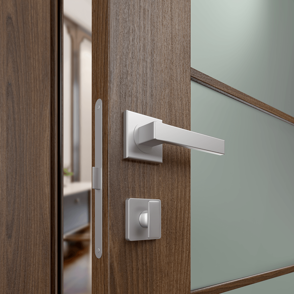 AVON 5 LITE VETRO PECAN NUTWOOD SWING DOORS BELLDINNI MODERN INTERIOR DOOR - 4