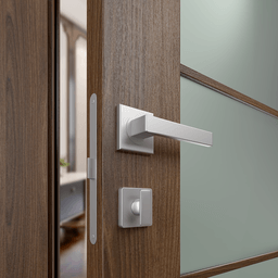 AVON 5 LITE VETRO PECAN NUTWOOD SWING DOORS BELLDINNI MODERN INTERIOR DOOR - 4
