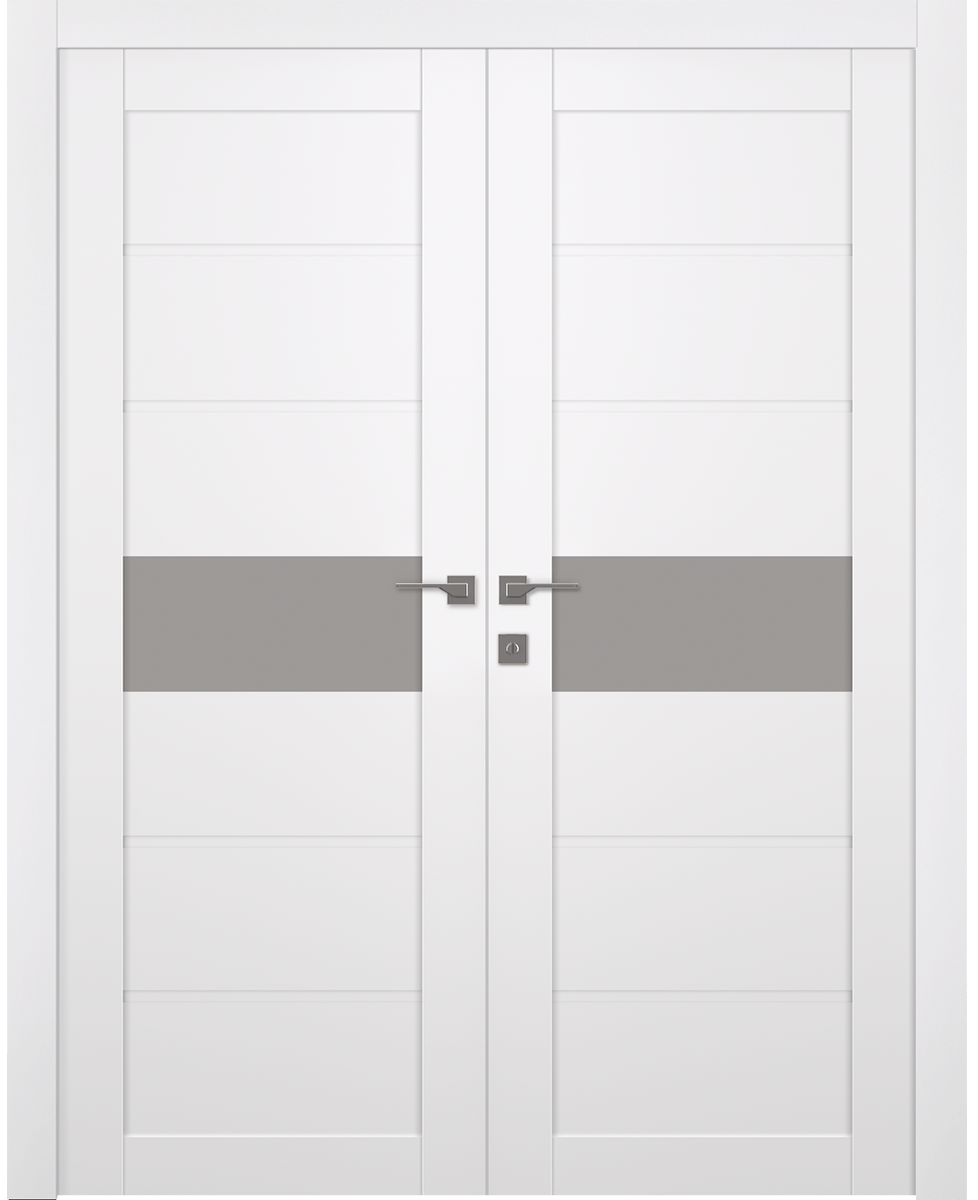 EDNA VETRO SNOW WHITE CLOSET BELLDINNI MODERN INTERIOR DOOR - 1