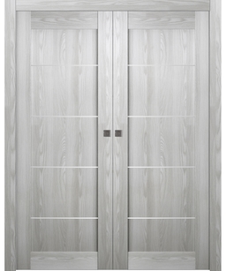 AVON 07 4H RIBEIRA ASH DOUBLE POCKET BELLDINNI MODERN INTERIOR DOOR - 1