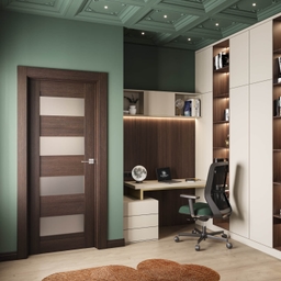 AVON 07-08 VETRO VERALINGA OAK SWING DOORS BELLDINNI MODERN INTERIOR DOOR - 2