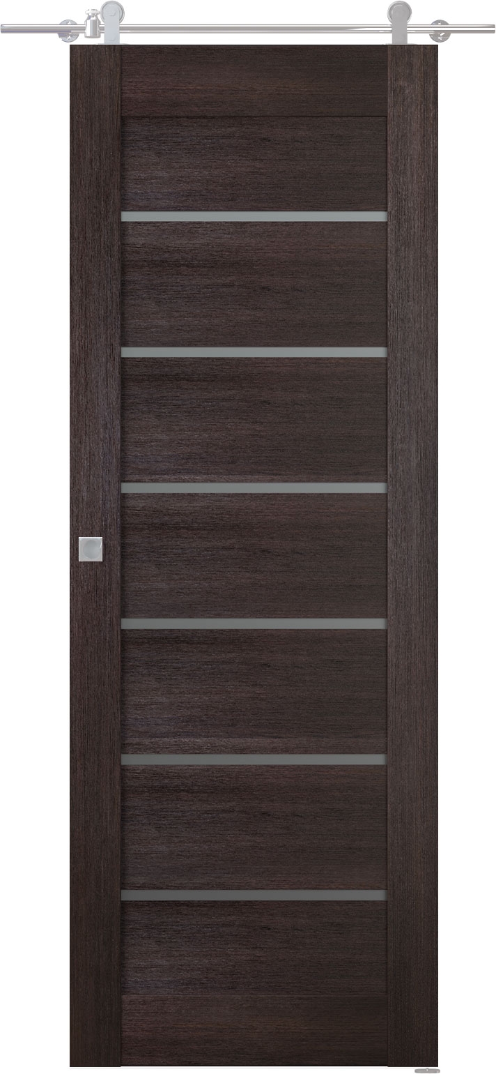 AVON 07-02 VETRO VERALINGA OAK BARN BELLDINNI MODERN INTERIOR DOOR - 1