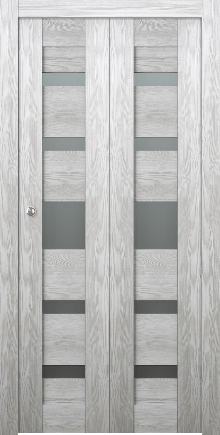 AVON 07-05 VETRO RIBEIRA ASH BI-FOLD BELLDINNI MODERN INTERIOR DOOR - 1
