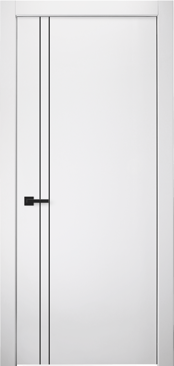 PALLADIO 2V BLACK BIANCO NOBLE SWING DOORS BELLDINNI MODERN INTERIOR DOOR - 1
