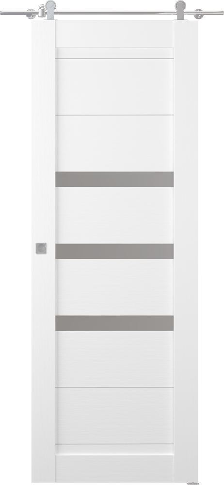 DORA VETRO BIANCO NOBLE BARN BELLDINNI MODERN INTERIOR DOOR - 1