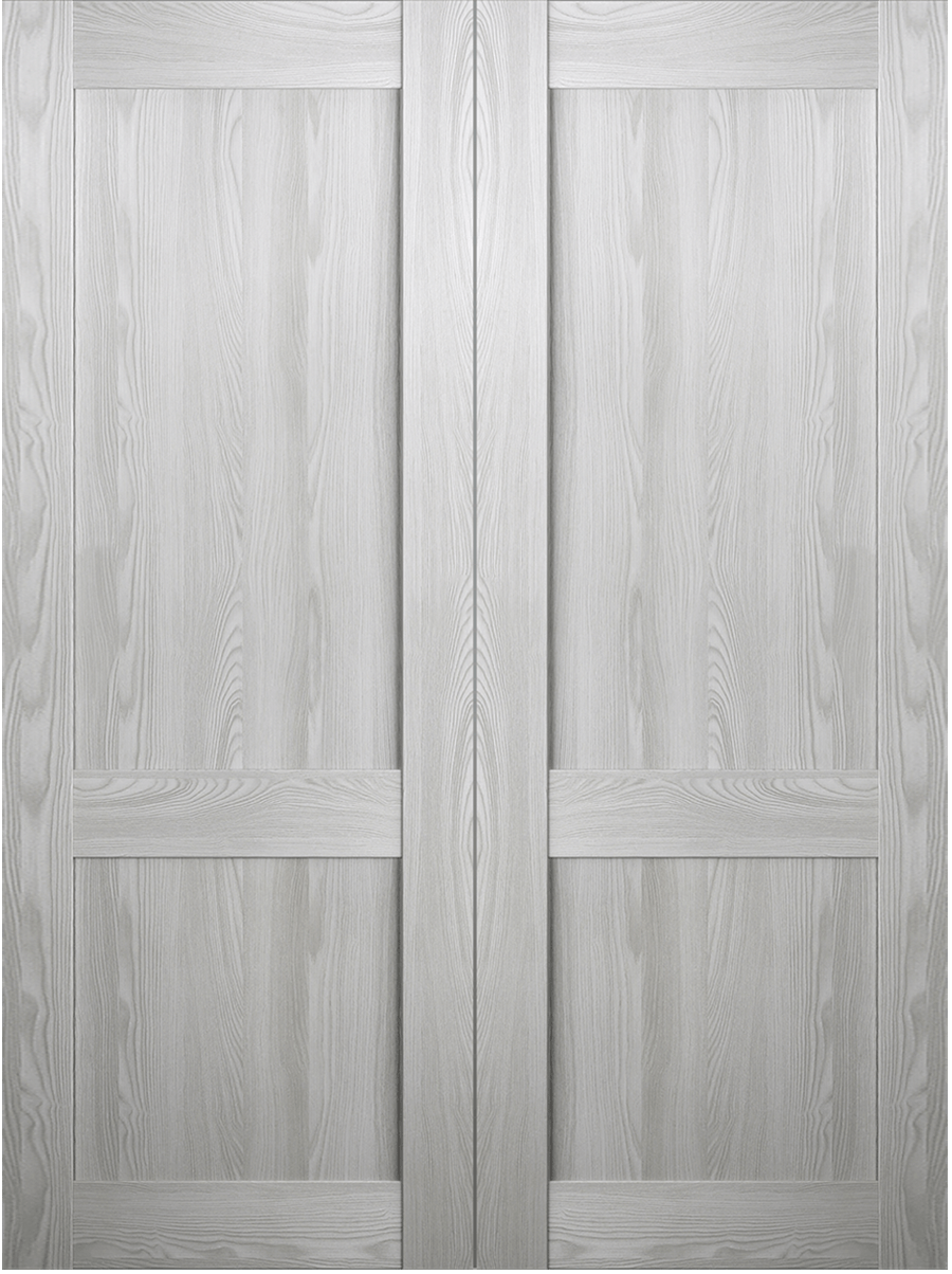 AVON 07 R RIBEIRA ASH DOUBLE BARN BELLDINNI MODERN INTERIOR DOOR - 2