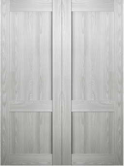 AVON 07 R RIBEIRA ASH DOUBLE BARN BELLDINNI MODERN INTERIOR DOOR - 2