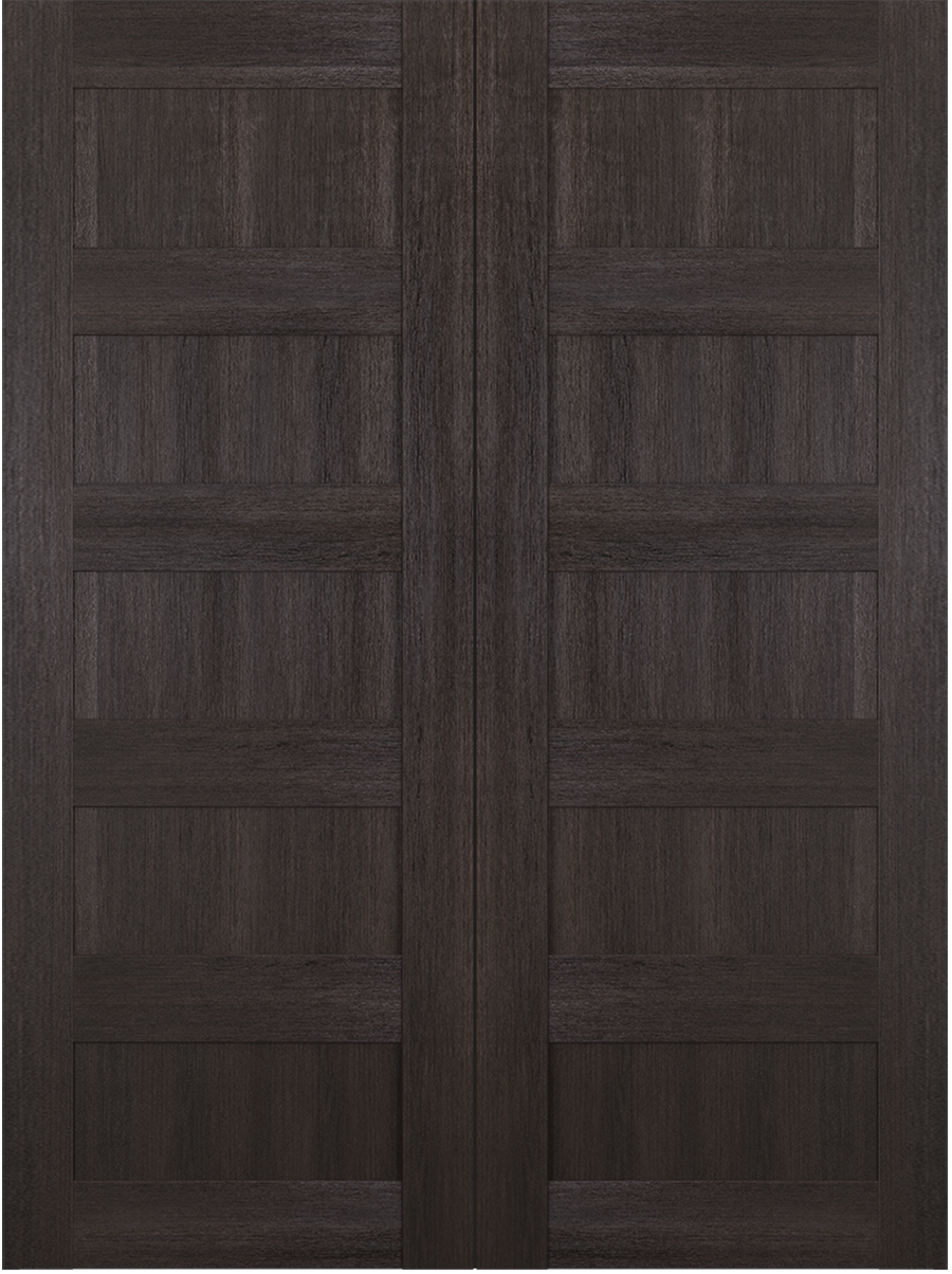 AVON 07 4R VERALINGA OAK DOUBLE BARN BELLDINNI MODERN INTERIOR DOOR - 2