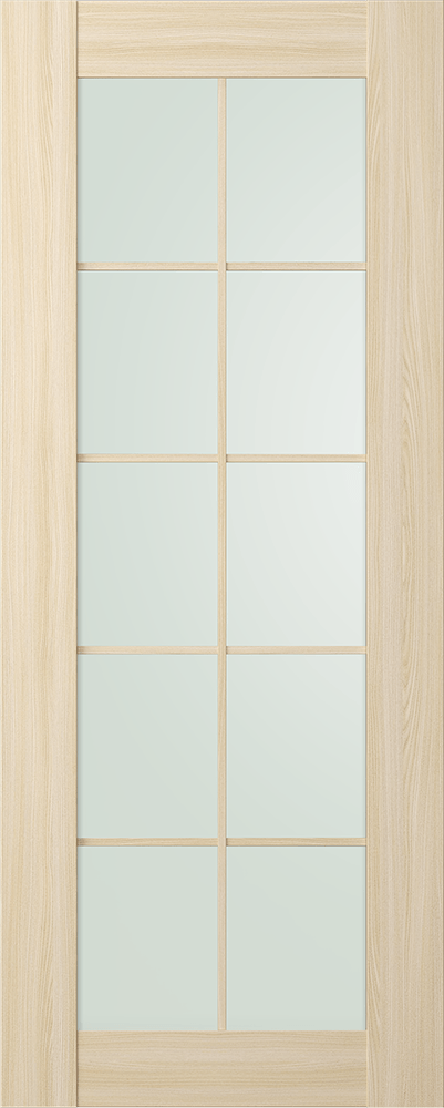 AVON 10 LITE VETRO LOIRE ASH SLAB BELLDINNI MODERN INTERIOR DOOR - 1