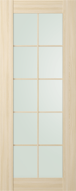 AVON 10 LITE VETRO LOIRE ASH SLAB BELLDINNI MODERN INTERIOR DOOR - 1
