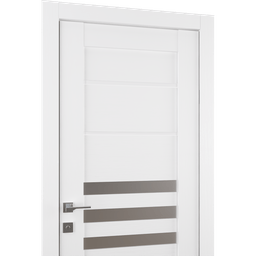DOME VETRO BIANCO NOBLE SWING BELLDINNI MODERN INTERIOR DOOR - 3
