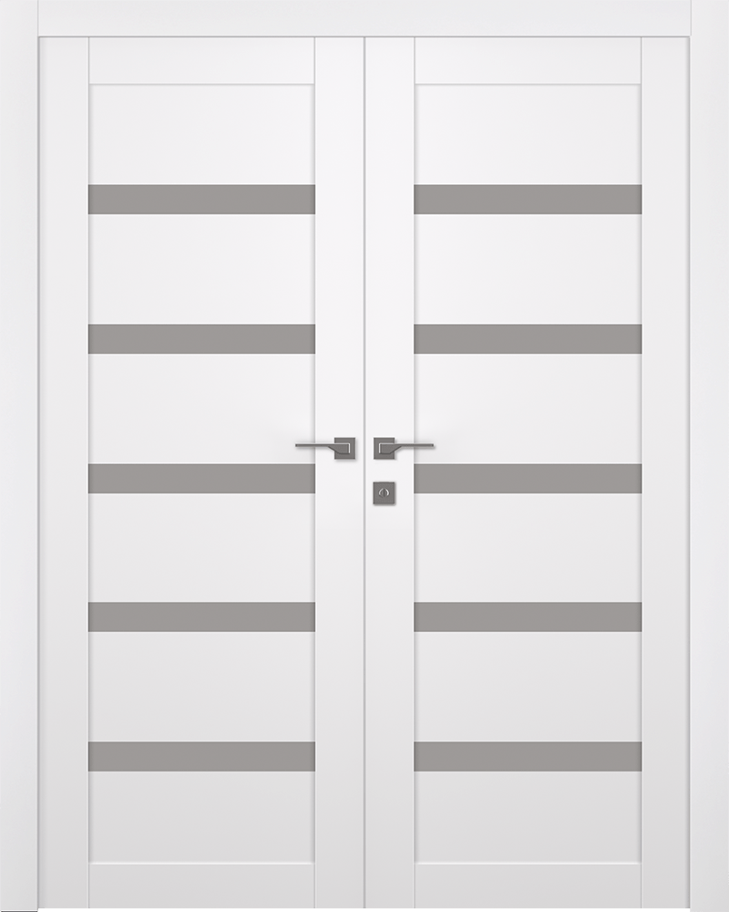 LEORA VETRO SNOW WHITE CLOSET BELLDINNI MODERN INTERIOR DOOR - 1