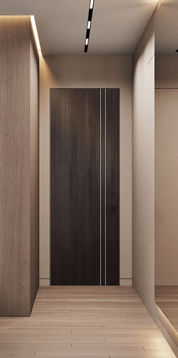 OPTIMA 2V VERALINGA OAK DOUBLE INVISIBLE METAL FRAME BELLDINNI MODERN INTERIOR DOOR - 2