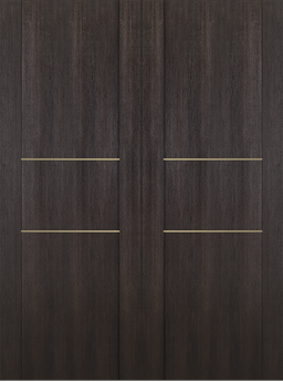 AVON 01 2H GOLD VERALINGA OAK DOUBLE INVISIBLE METAL FRAME BELLDINNI MODERN INTERIOR DOOR - 2