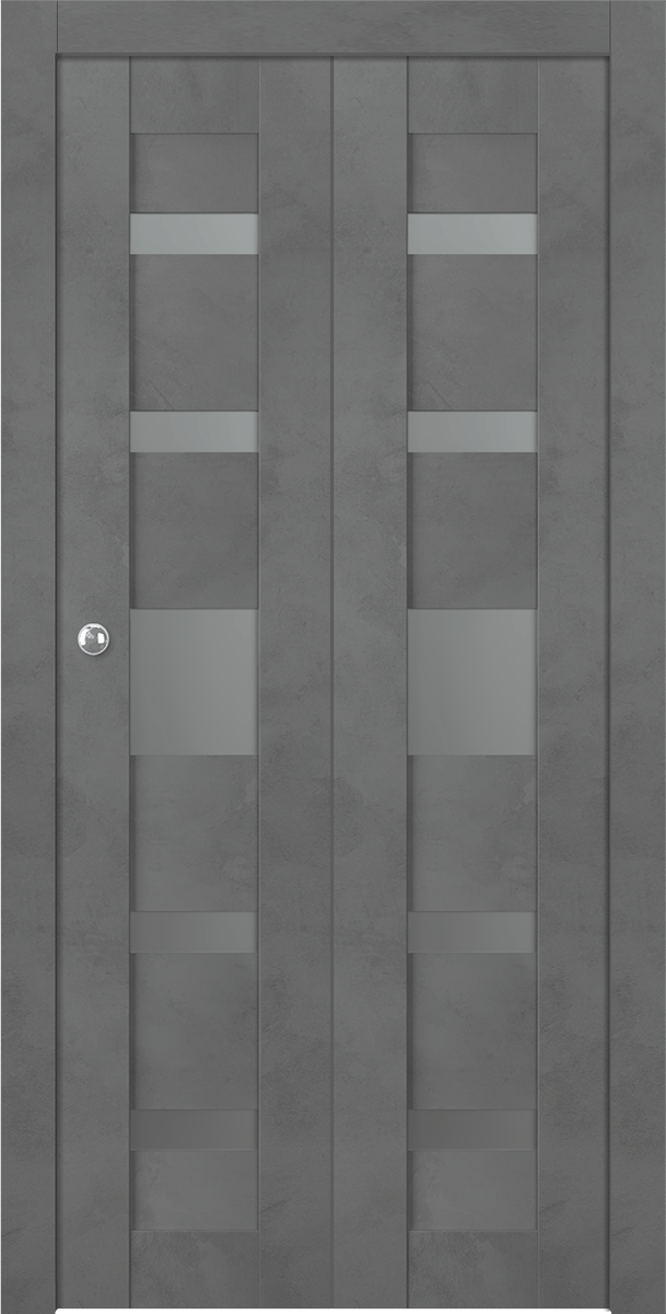 AVON 07-05 VETRO DARK URBAN BI-FOLD BELLDINNI MODERN INTERIOR DOOR - 1