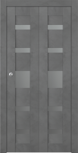AVON 07-05 VETRO DARK URBAN BI-FOLD BELLDINNI MODERN INTERIOR DOOR - 1