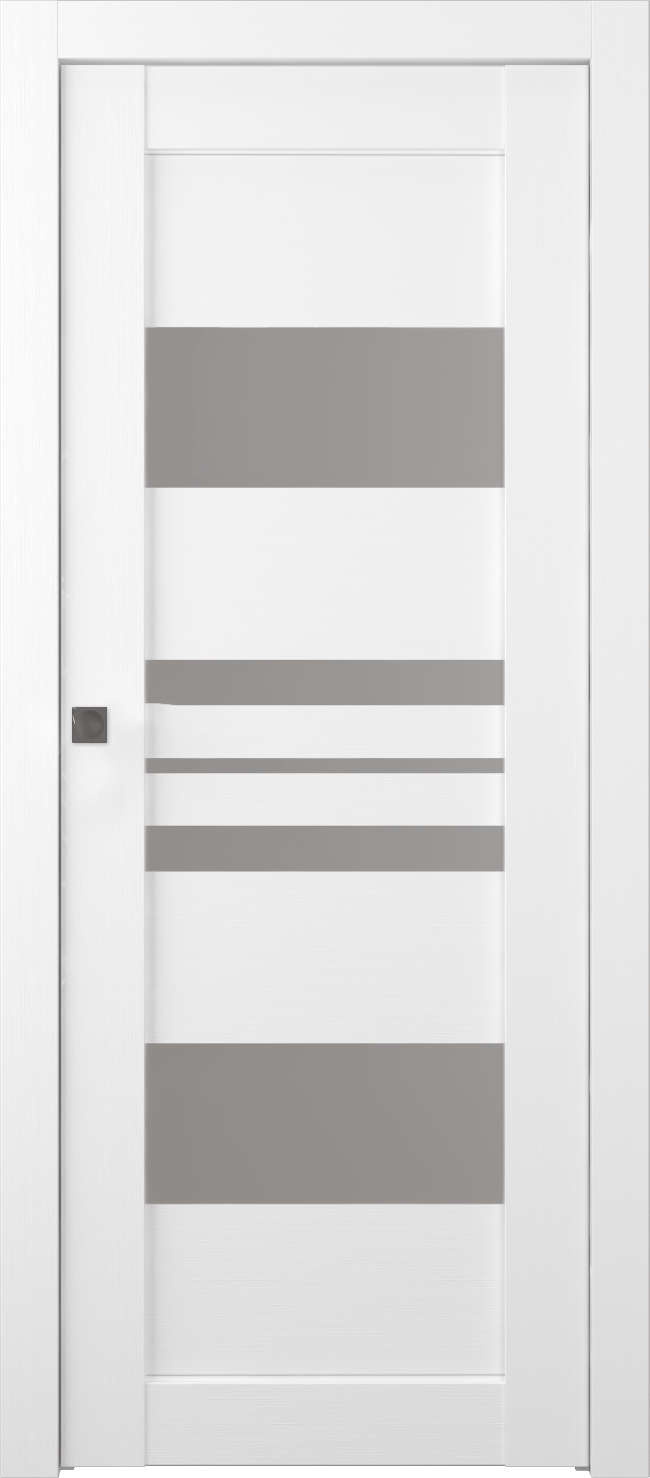 ROMI VETRO BIANCO NOBLE POCKET BELLDINNI MODERN INTERIOR DOOR - 1