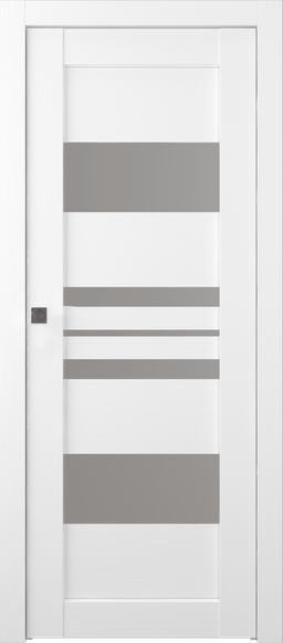ROMI VETRO BIANCO NOBLE POCKET BELLDINNI MODERN INTERIOR DOOR - 1
